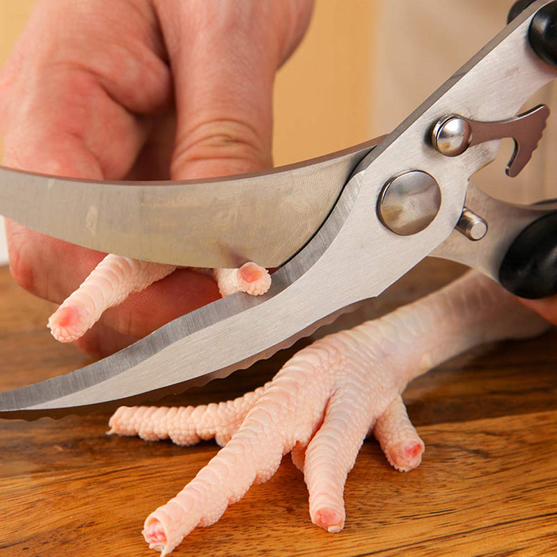 Kitchen Chicken Bone Shears, Stainless Steel Kitchen Scissors, Sharp Poultry Shears, Poultry Scissors with Non Slip Handle, for Cutting Chicken, Bone, Fish, Meat, Vegetable - NewNest Australia