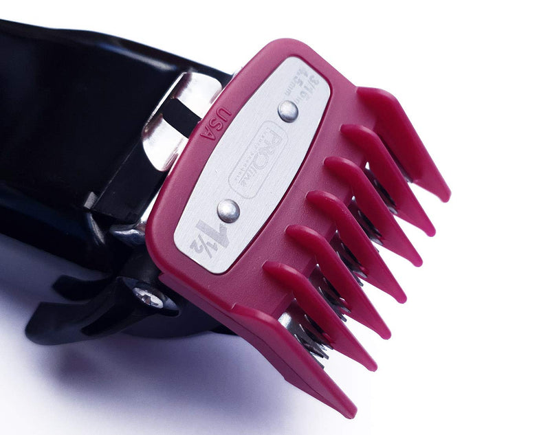 Professional Line Attachment Combs All Sizes with Strong Metal Fitting Cutting Guide Fit - Super Taper, Chromepro, Balding, Magic 5 Star and Other Standard Full Sized Clippers - NewNest Australia