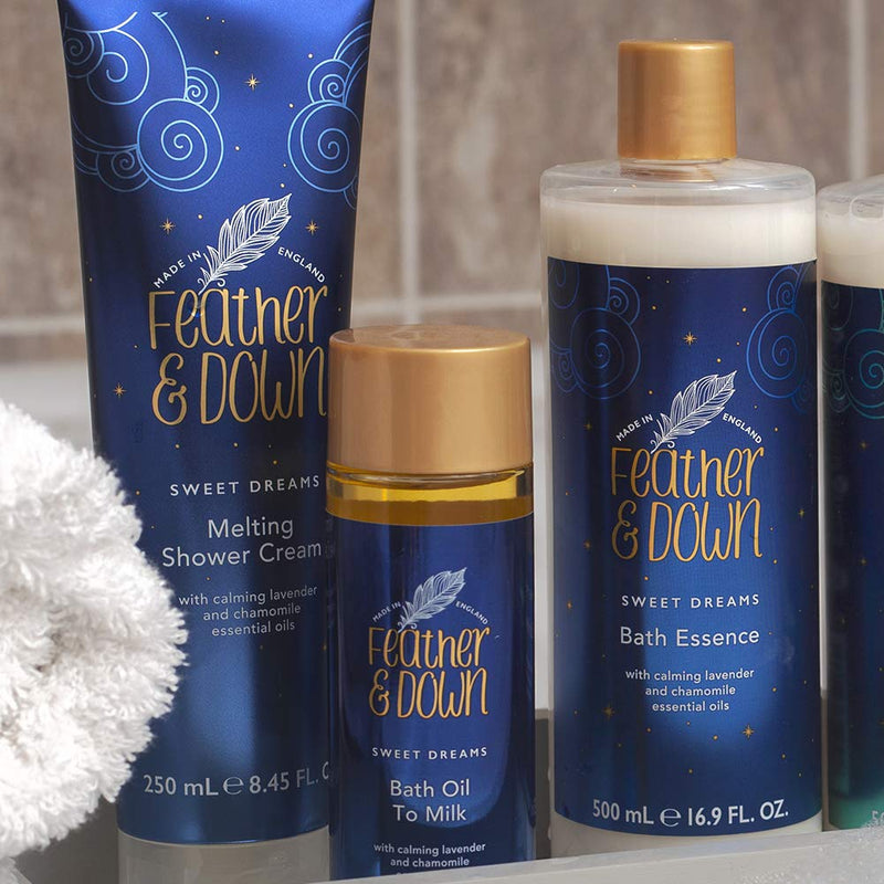 Feather & Down Sweet Dream Melting Shower Cream (250ml) - Clear your skin and mind, wash the daytime stress away and leave your skin feeling beautifully soft and nourished, Cruelty Free - NewNest Australia