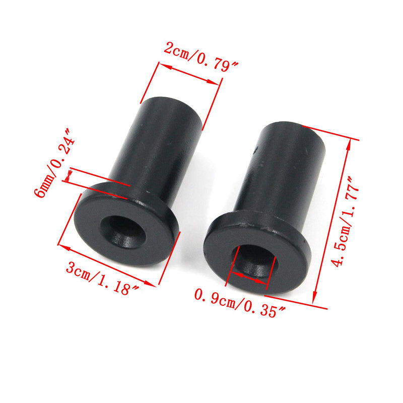 Antrader 1-7/9in Sliding Barn Door Hardware Wall Track Spacers Carbon Steel Connector Connecting Device for Door-Frame Pack of 6 - NewNest Australia