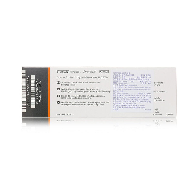 Proclear 1 day, daily lenses soft, 30 pieces / BC 8.7 mm / DIA 14.2 / -2.75 diopters - NewNest Australia