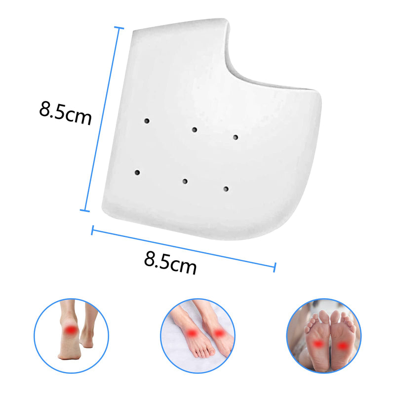 Newpop 3 pairs of heel protection silicone, breathable heel pads gel, heel protector, soft pads heel socks, heel socks for heel spurs plantar fasciitis, heel pain, dry cracked heel - NewNest Australia