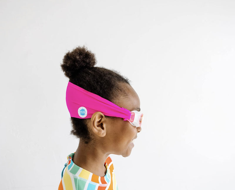 SPLASH Swim Goggles - Pretty In Pink - Fun, Fashionable, Comfortable - Fits Kids and Adults - Won't Pull Your Hair - Easy to Use - High Visibility Anti-Fog Lenses - PATENT PENDING - NewNest Australia