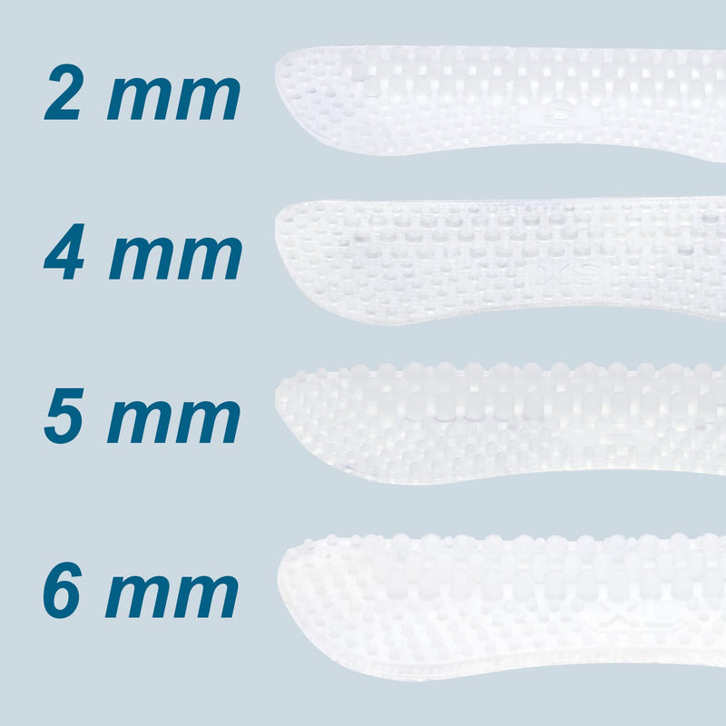 4 pairs of heel pads, heel pads for shoes that are too large, silicone heel protection, self-adhesive shoe insoles, insole for high heels sneakers (transparent). - NewNest Australia