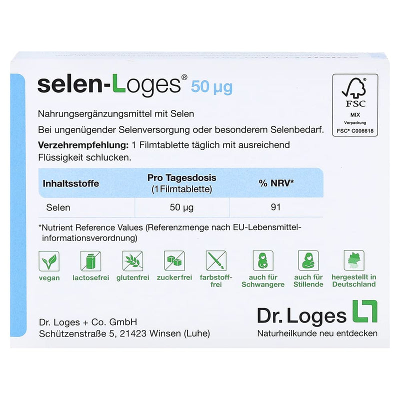 SELEN-LOGES 50 µg film-coated tablets - NewNest Australia