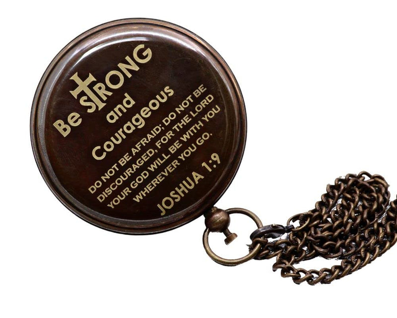 Baptisam Compass, First Holy Comunion Compass, Compass for Baptized, Christening Gift, Religeous Gift, Graduation Gift Joshua 1:9 - NewNest Australia