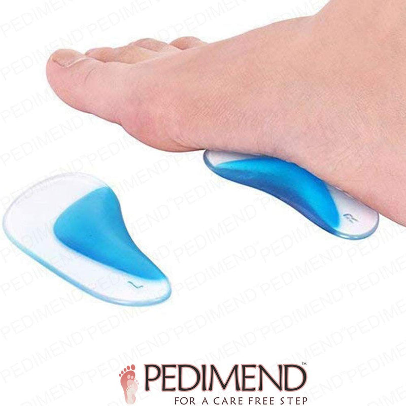 Pedimend™ 3 Pairs Orthopaedic Inserts for Fallen Arches | Arch Supports Over Pronation for Flat Feet | Silica Gel Foot Pad Cushion | Orthotic Morton Neuroma Shock Absorber Shoe Insoles - NewNest Australia