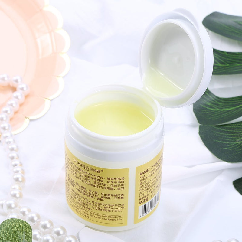 Hand Wax Mask-Rich in Beeswax Milk Removes Rough skin Relieves Dryness Deeply Moisturizes and Nourishes the Hand Anti-Dryness Hand Care - NewNest Australia