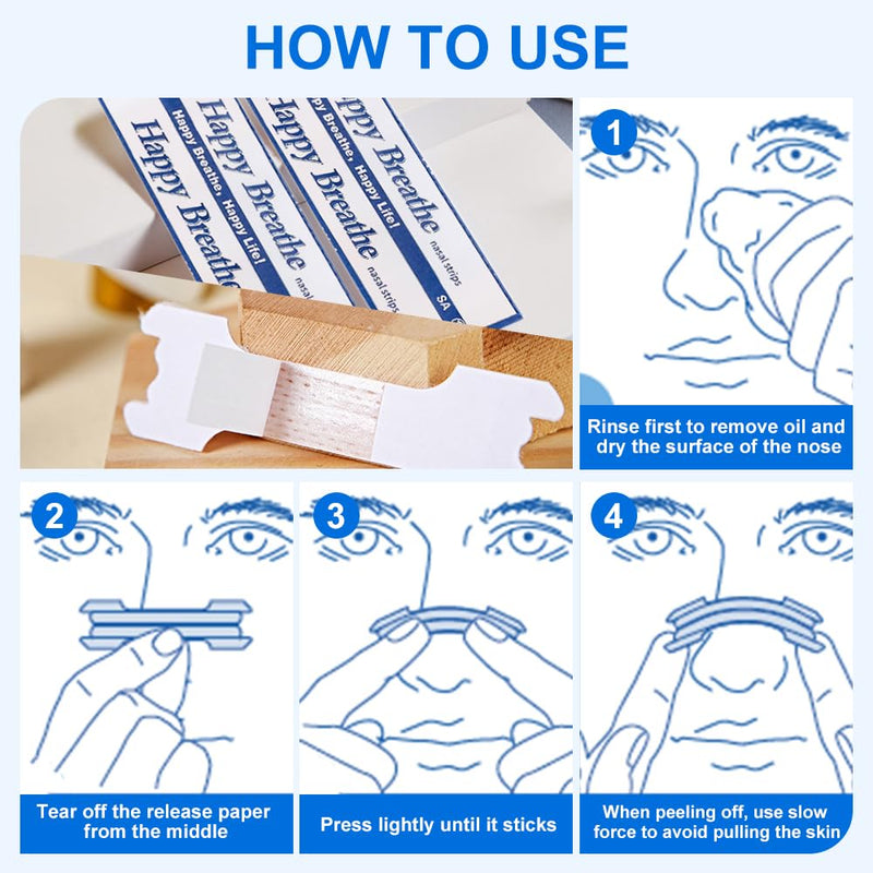 Moerae 200 Bandes Nasal Anti-Ronflement, Bandes Nasales Respiratoires Breath, Stoppeur De Ronflement, Ideales Pour Le Sommeil Et Le Sport, Am√©Lioration De La Respiration, Waist L (66 X 19 Mm) - NewNest Australia