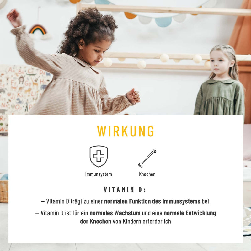 Vitamin D3 K2 drops 100% vegan for 300 days - 500 IU vitamin D from lichen & 25μg vitamin K for children I vitamin drops - NewNest Australia