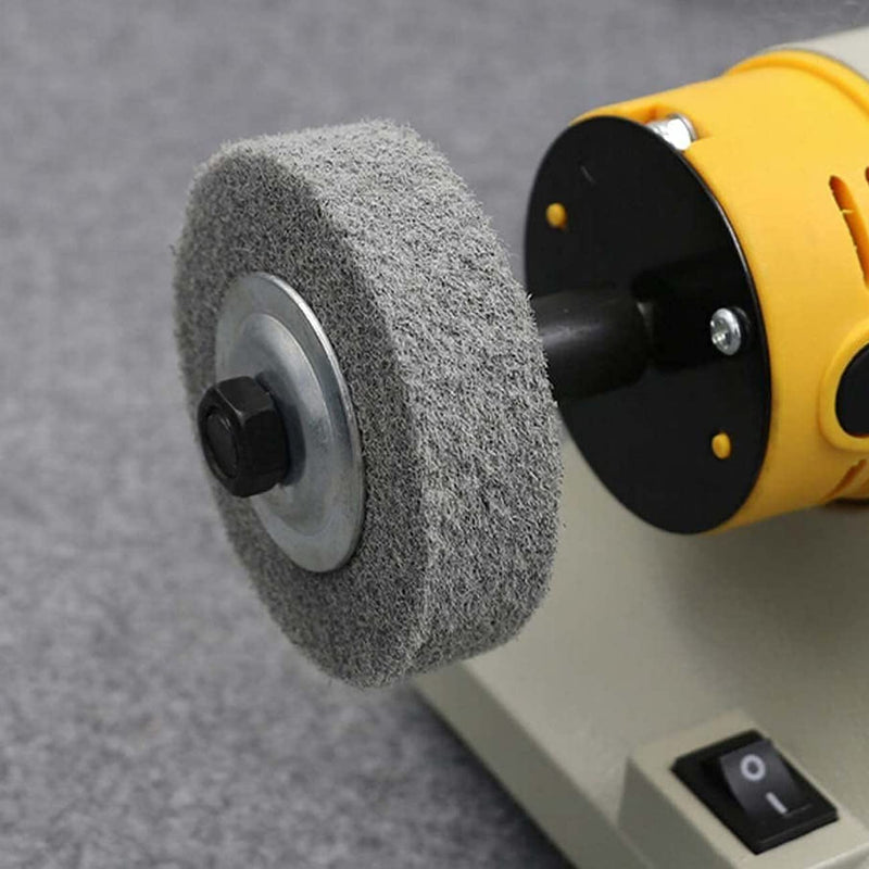 Luo ke 3 Inches Polishing Wheel Kit - Cotton Buffing Wheel/Wool Polishing Wheel/Fiber Grinding Wheel/Mounted Stone Sanding Wheel For Bench Buffer/Bench Grinder (Pack Of 5) - NewNest Australia