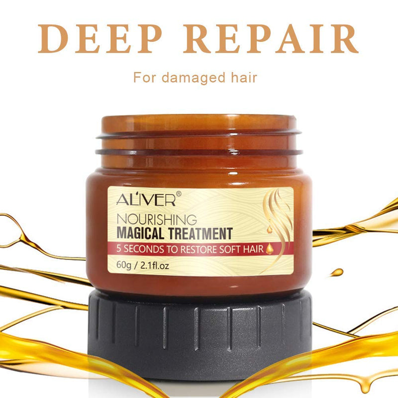 Livoty Hydrating Argan Oil Hair Mask and Deep Conditioner Hair Detoxifying Mask Advanced Molecular Hair Roots Treatment Recover Elasticity Hair for Dry or Damaged Hair 60ML - NewNest Australia