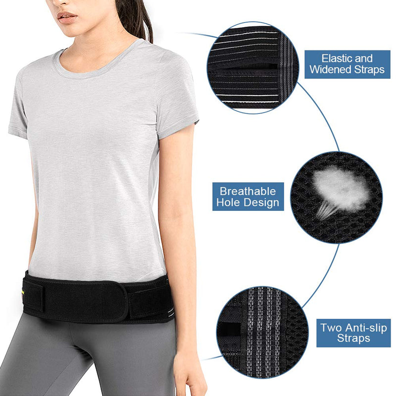 SI sacroiliac belt, lap belt for intervertebral discs, sacroiliac joint support belt with elastic straps SI belt hip support for pelvis, lower back, hips, groin, sciatic nerve (L/XL) L/XL - NewNest Australia