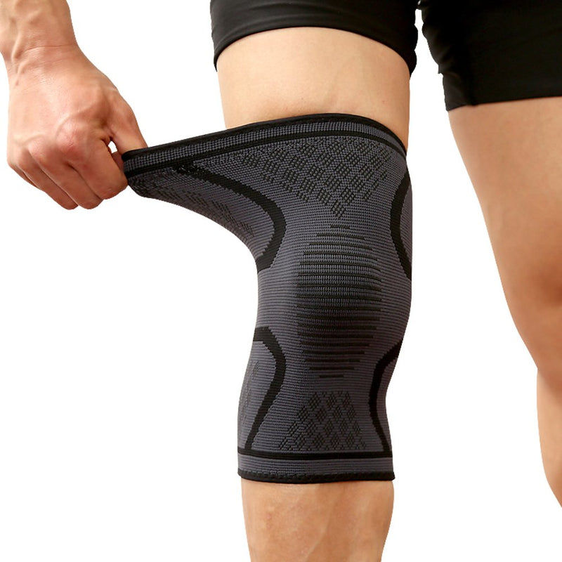BESKEY Knee Support (Pair) Anti Slip Knee Brace Elastic Breathable Knee Compression Sleeve Help Joint Pain Relief for Arthritic Sufferer and Recovery from Injuries Fit for Sports (M, Black) M (Pack of 2) - NewNest Australia