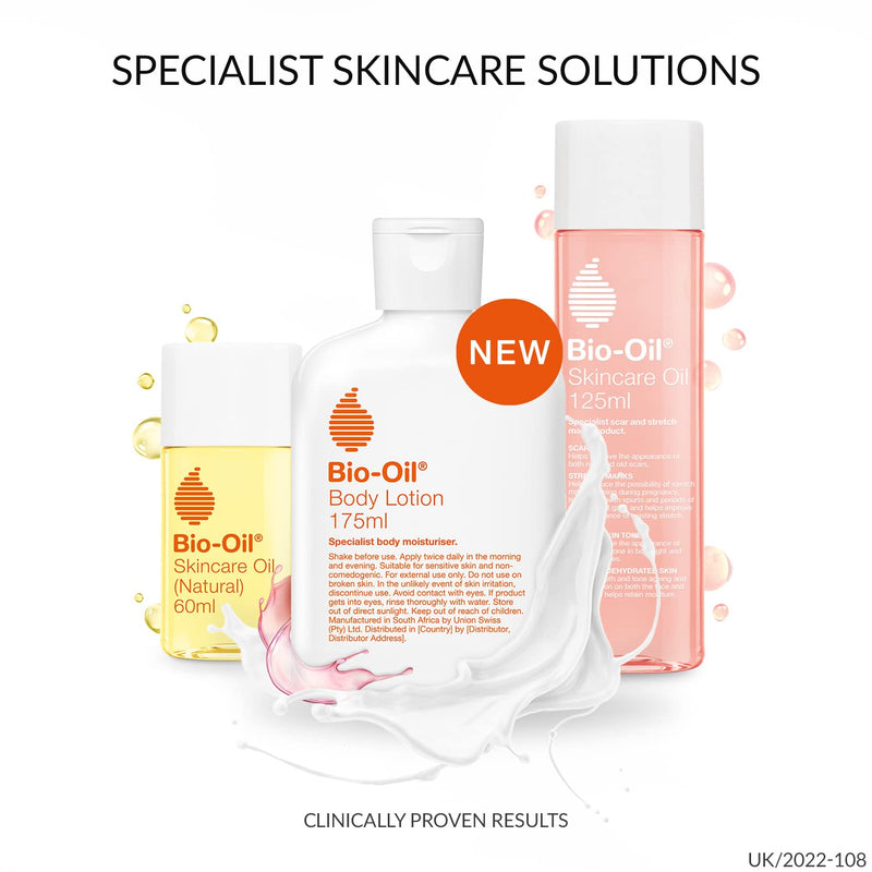 Bio-Oil Body Lotion 175ml - Ultra-Light Body Moisturiser for Dry Skin - Daily Moisturising Lotion with Oil-in-Water Technology - Non-Greasy - Fast Absorption - NewNest Australia