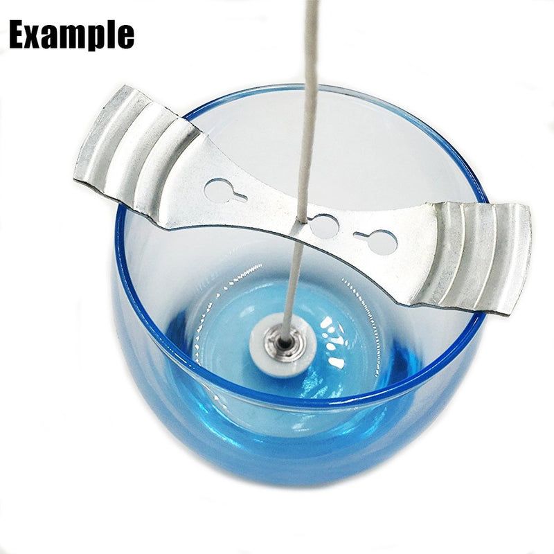EricX Light 8 inch Candle Wick with Candle Wick Stickers and Candle Wick Centering Device,60 pcs for Candle Making - NewNest Australia