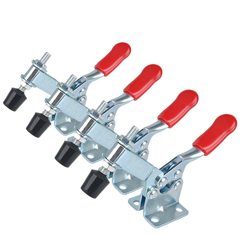 E-TING 4Pcs Hand Tool Toggle Clamp 201B Antislip Red Horizontal Clamp 201-B Quick Release Tool - NewNest Australia