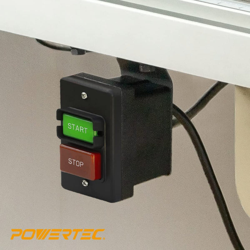 POWERTEC 71008 110/220V Single Phase On/Off Switch, 3HP, fits Table Saws, Drill Press, Dust Collectors - NewNest Australia