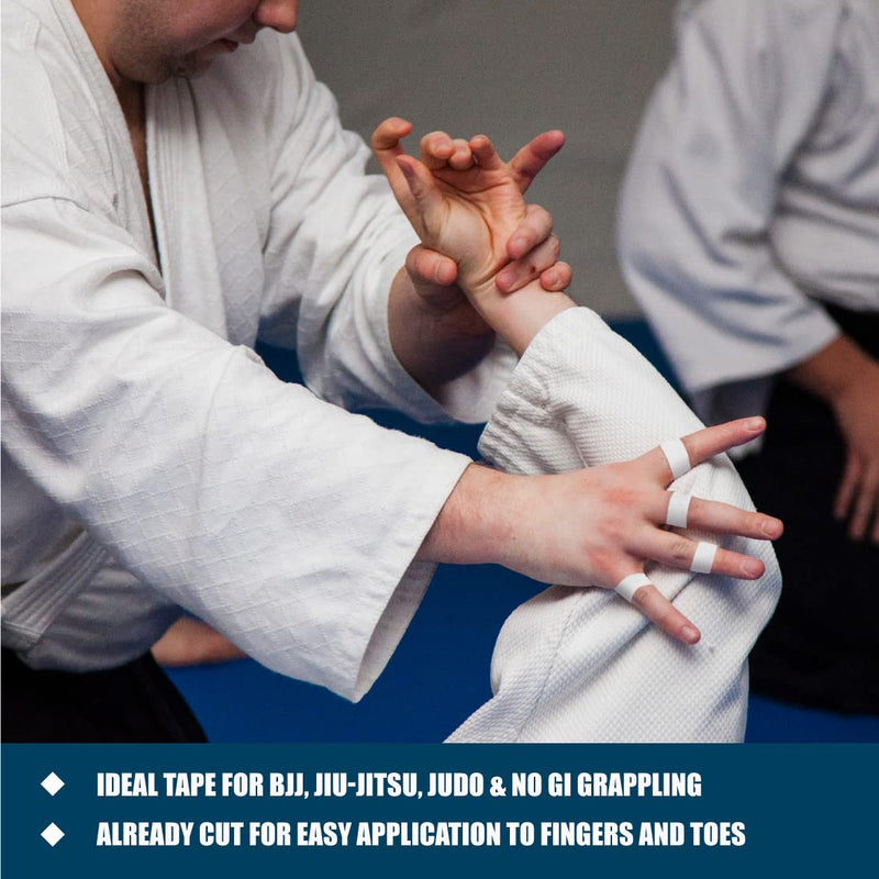 Fuji- Jiu-Jitsu and Judo Finger Tape with Case (6 Rolls) White - NewNest Australia