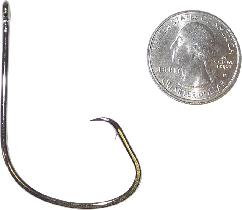 Catfishing Sweeper Hooks - 8/0, 25-Pack, Offset, Black Nickle Finish for Rust-Free, Hook Up with More Fish - NewNest Australia