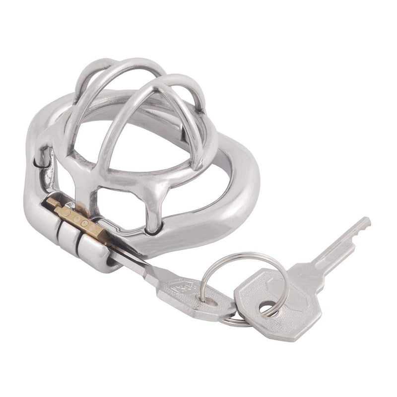 TERNENCE Small Male Chastity Device Stainless Steel Ergonomic Design Male Cock Cage K045 (45mm/ M Size) 45mm/ M Size - NewNest Australia