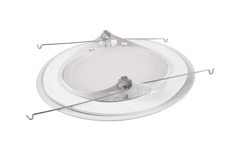 NICOR Lighting 17575 Recessed Trims, White Lexan Flat Albalite Shower Trim with Plastic Trim Ring and Albalite Lens - NewNest Australia
