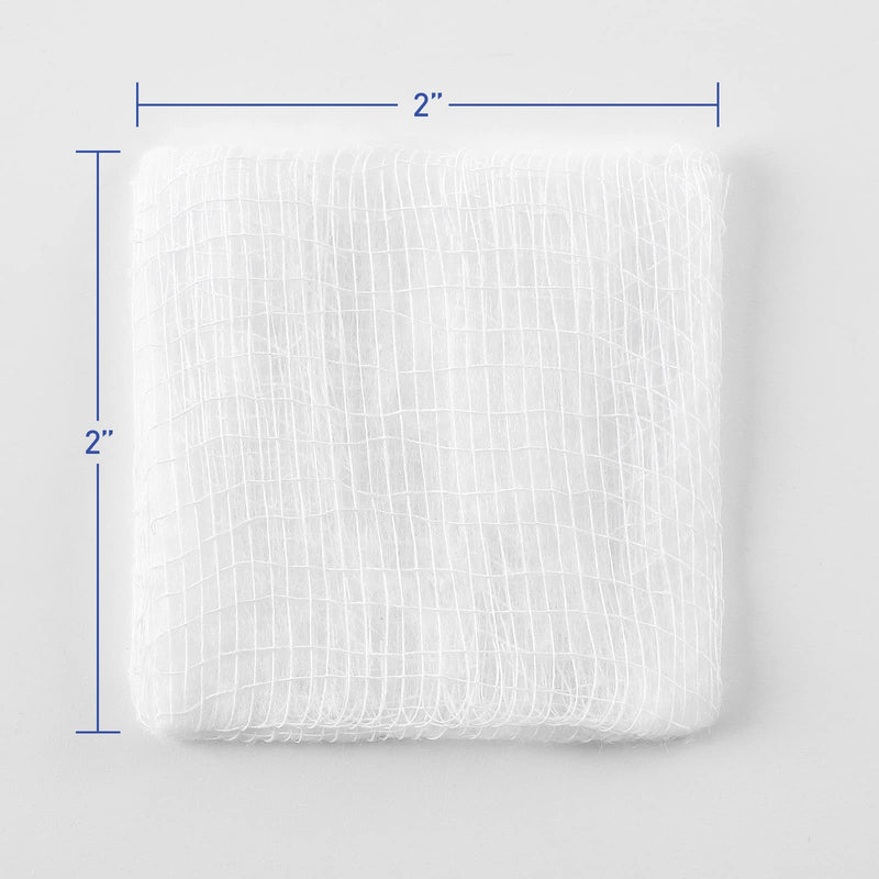 Gauze Pads 2"x 2", JMU 8-ply Cotton Gauze Pads 200pcs Non Sterile for Medical Dental Use 200 Count (Pack of 1) - NewNest Australia