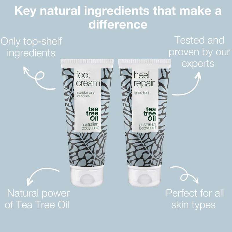 Foot Care Duo for Dry Feet and Cracked Heels - Moisturizing Foot Cream and Intensive Heel Repair for Soft and Smooth Skin - Soothing Formula with Antifungal Properties - Perfect for Athletes Foot - NewNest Australia