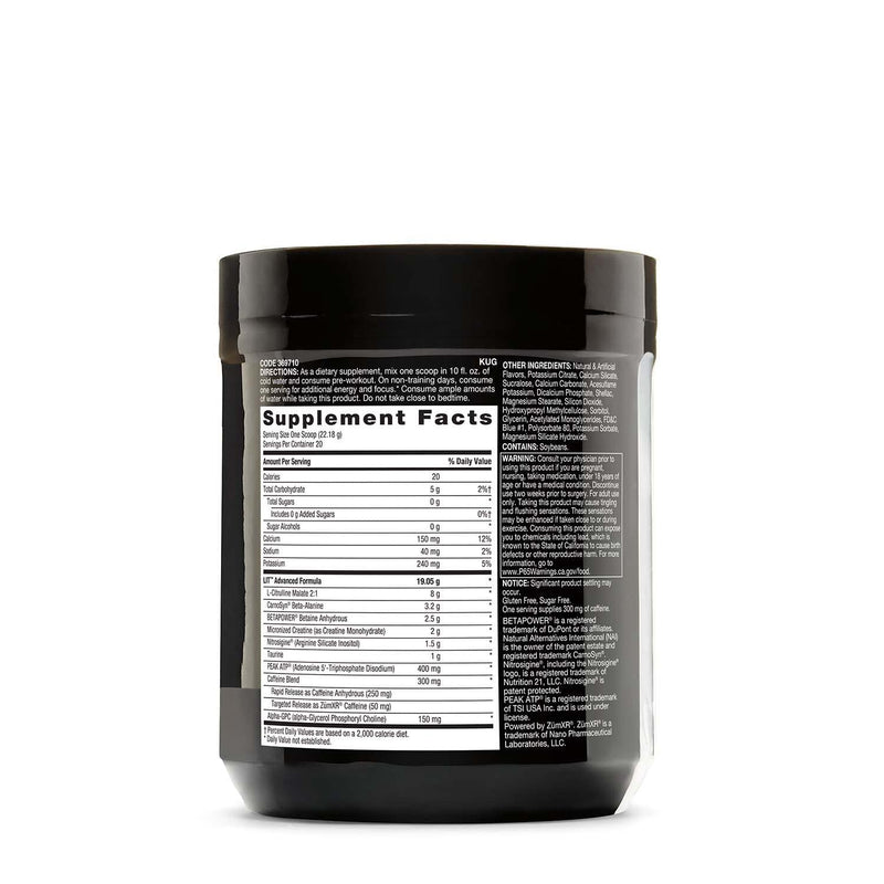 Beyond Raw LIT AF | Advanced Formula Clinical Strength Pre-Workout Powder | Contains Caffeine, L-Citruline, and Nitrosigine | ICY Fireworks | 20 Servings - NewNest Australia
