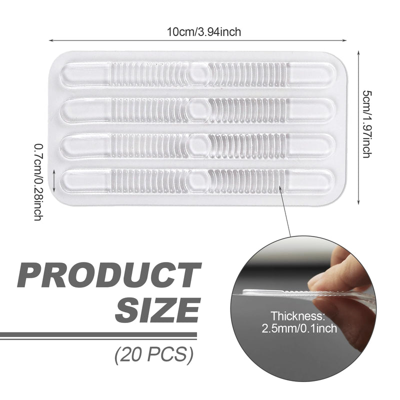 NITAIUN Pack of 20 High Heel Pads Gel Insoles Cushion Pads, Non-Slip Heel Cushions, Self-Adhesive Shoe Cushions, Heel Grips Liner Inserts, Shoe Cushions, Heel Protection for Women (20 Pieces) - NewNest Australia