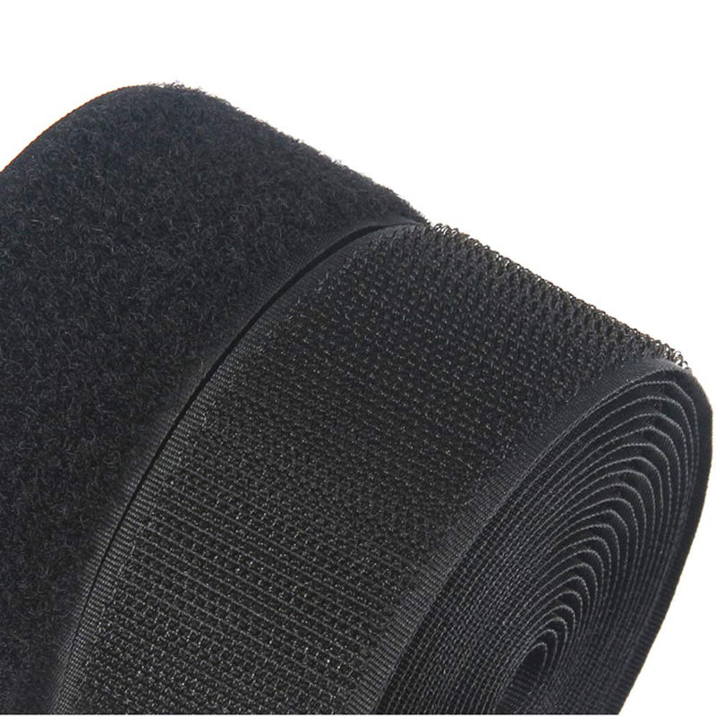 1 Inch Wide 33 Ft Long Sew on Hook and Loop Strips Fastening Nylon Fabric Tape Non-Adhesive Back Nylon Strips Fabric Fastener Industrial Strength Interlocking Tape - NewNest Australia
