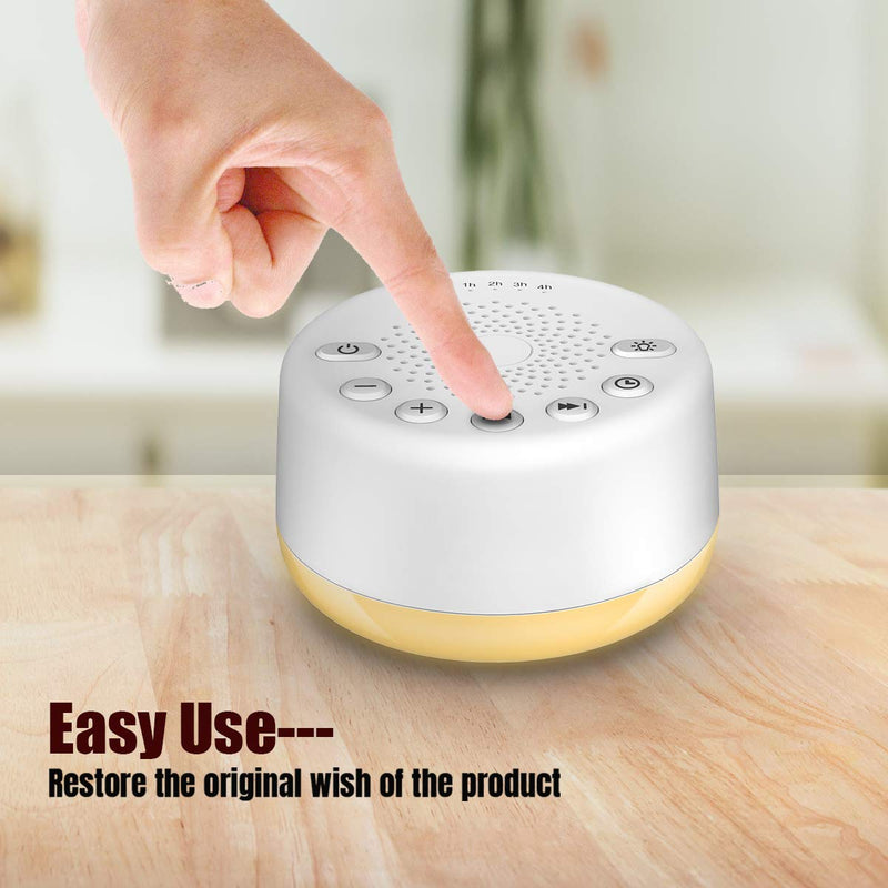 Easysleep White Noise Machine Sleep Aid With 25 Soothing Sounds And Night Light White Noise Machine With Memory Function 32 Volume Levels And 5 Timers Ac Or Usb Powered - NewNest Australia