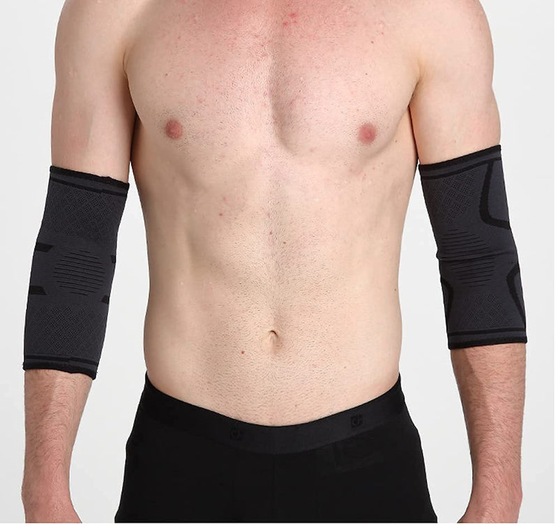 VITTO Elbow Support - Elbow Brace - Compression Arm Sleeve for Tendonitis - Arthritis - Best for Tennis Elbow - Golfers Elbow - Weightlifting (S, Black, 1) S - NewNest Australia