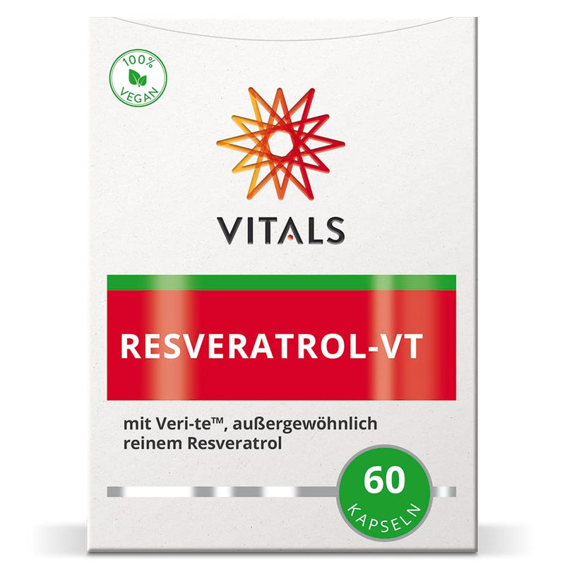 Vitals - Resveratrol-VT 60 capsules, exceptionally pure resveratrol. High dose without additives. the renowned Veri-te brand, which has been used in numerous human studies - NewNest Australia