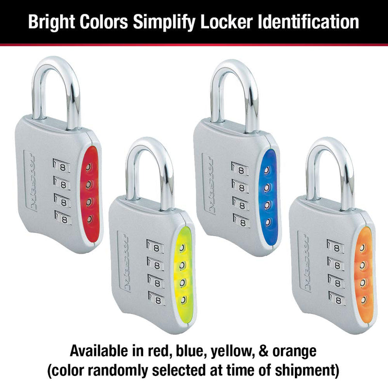Master Lock 653D Locker Lock Set Your Own Combination Padlock, 1 Pack, Assorted Colors - NewNest Australia