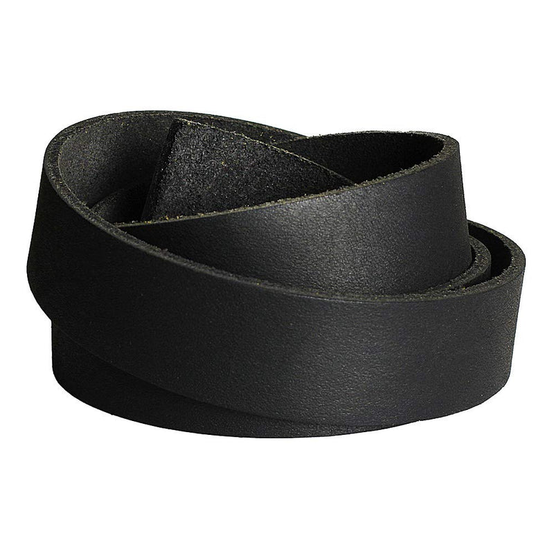 LolliBeads (TM) Genuine Leather Strap Leather Strip 1 Inch Wide and 72 Inches Long, Black 1inches_2yards - NewNest Australia
