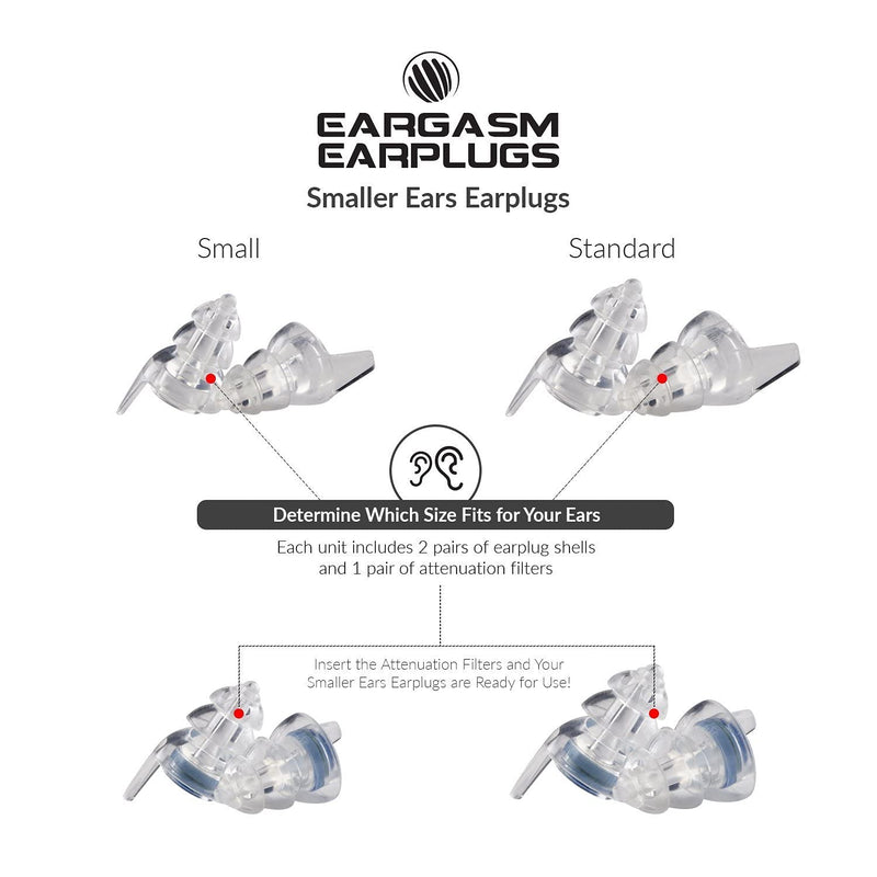 Eargasm Smaller Ears Earplugs for Concerts Musicians Motorcycles Noise Sensitivity Disorders and More! Two Different Sizes Included to Accommodate Smaller Ear Shapes! Blue - NewNest Australia