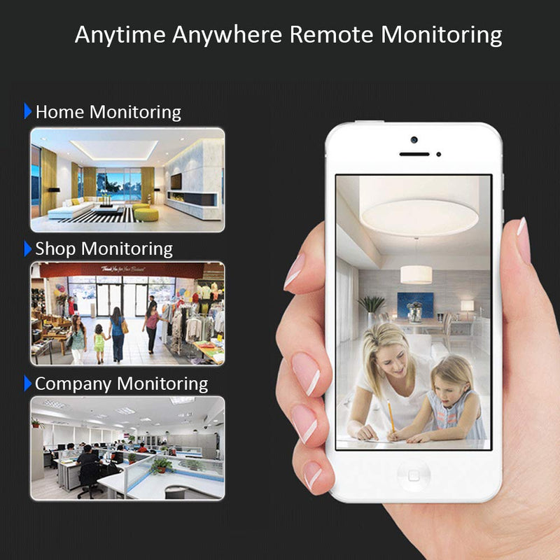 WiFi Wireless Home Security HD Video Camera/Dome Camera/Night Vision/Home IP Camera/Motion Detection/Security Surveillance System/Mini Size, iOS/Android App - Cloud Service Available - NewNest Australia