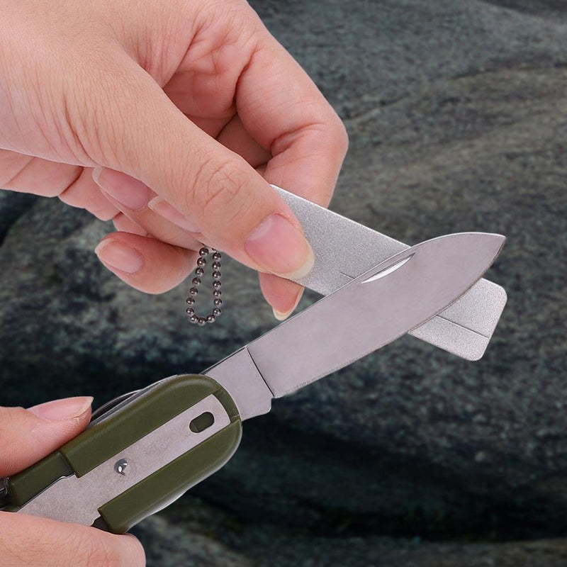 Mini Knife Sharpener, Mini Pocket Stone Grinder Sharpener with Keychain Knife Sharpening Tool - NewNest Australia