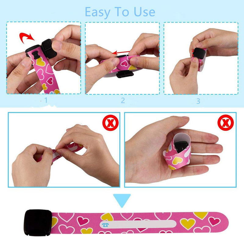 12 pcs Child Safety ID Wristband,ID Safety Wristbands Infobands Bracelets for Kids Child Travel Event Field Trip,Waterproof Kids Safety Bracelet,Anti Lost ID Wristband,Reusable SOS Bracelet for kids - NewNest Australia