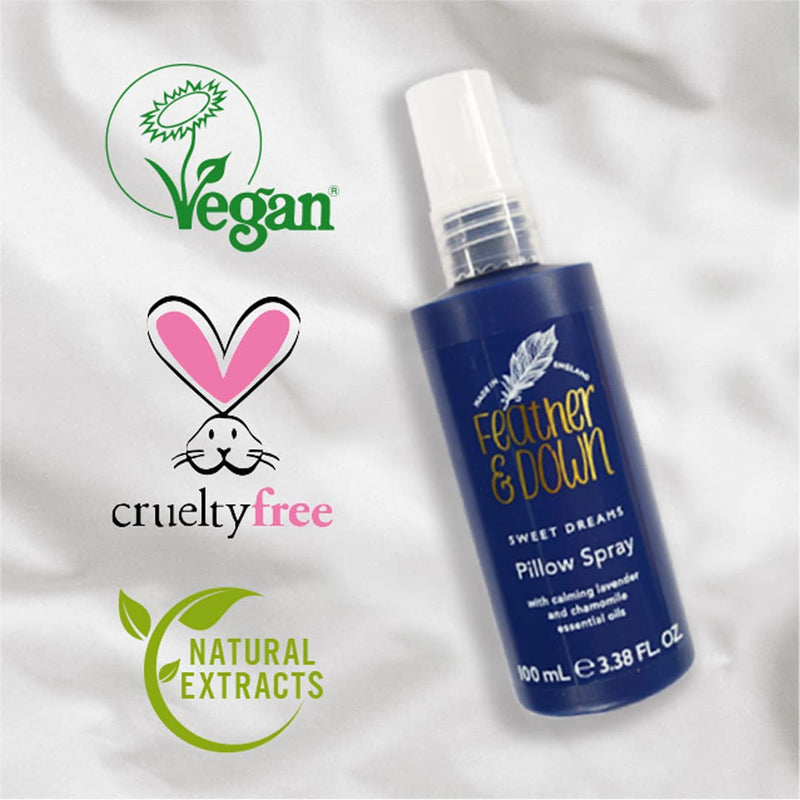 Feather & Down Sweet Dreams Limited Edition Pillow Spray (200ml) - with Calming Lavender & Chamomile Essential Oils. Encourages Calm, Tranquillity & a Restful Night's Sleep. Cruelty Free. - NewNest Australia