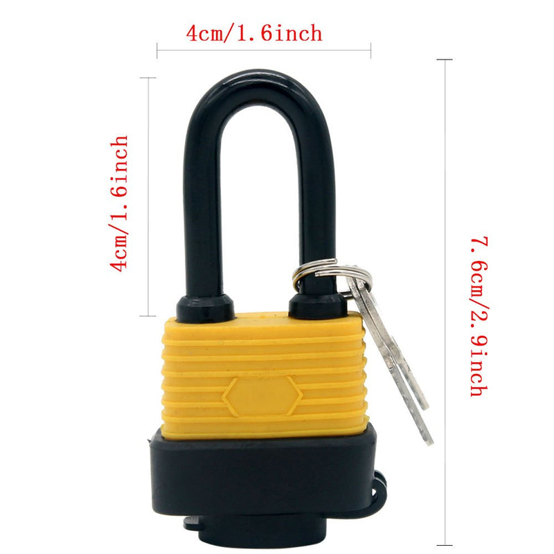 30mm Waterproof Padlock - Ideal for Home, Garden Shed, Outdoor, Garage, Gate Security (2 Pieces Set, Send a Small Password Lock) - NewNest Australia