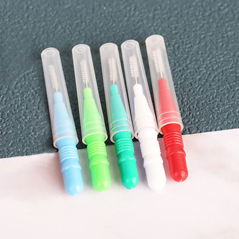 25 PCS Interdental Brushes, Multicolored Dental Hygiene Brushes Toothpicks Interdental Brush Braces Cleaner Tooth Flossing Brushes Braces Brushes Soft Dental Picks Easypick Flosser Toothpicks Cleaners - NewNest Australia