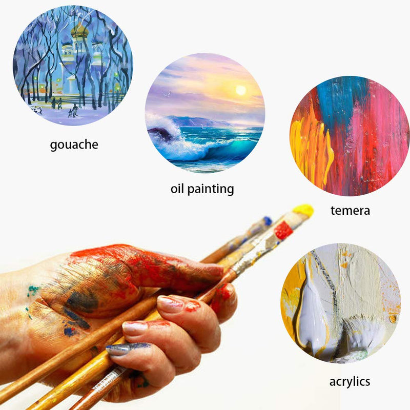 Dele 24 Pack Mini Canvas Panels 4x4 Artist Canvas Boards, Double-Wrapped Acid Free Small Art Canvas Value Pack for Oil & Acrylic Painting. - NewNest Australia