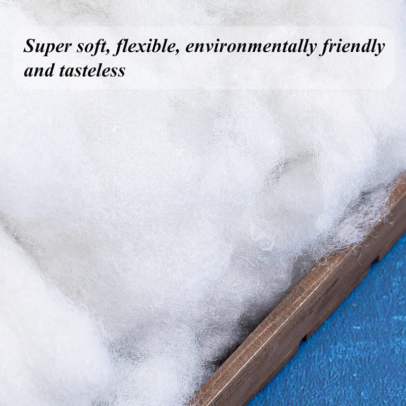 BUTUZE Polyester Fiber, Premium Fiber Fill, High Resilience Fill Fiber, Stuffing for Small Dolls Part Pillow Comforter DIY, 100g/3.5oz, Recyclable - NewNest Australia