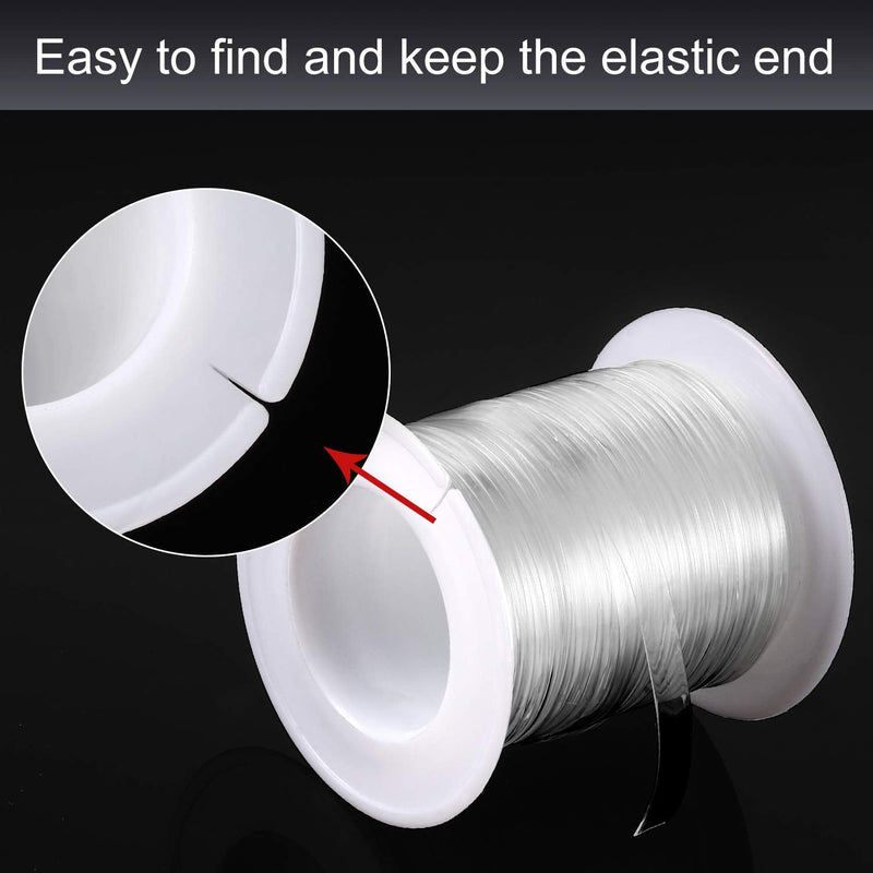 BBTO Clear Elastic Strap Lightweight Elastic Clear Bra Strap for Cloth Sewing Project (16 Yards x 0.12 Inch) 16 Yards x 0.12 Inch - NewNest Australia