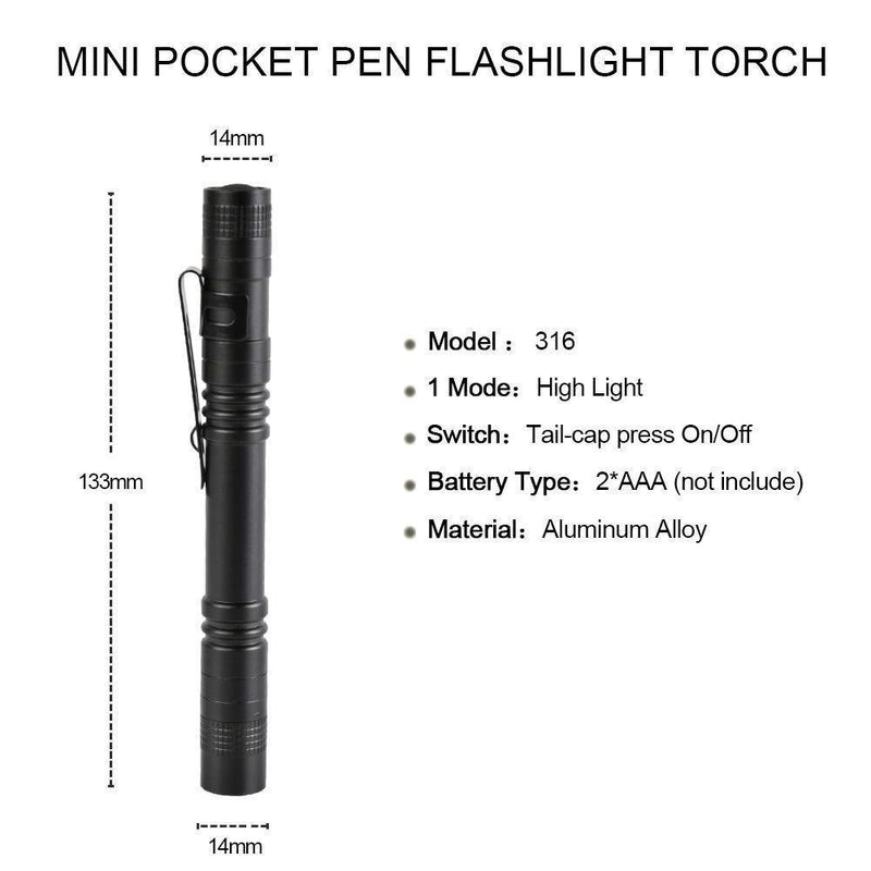 Pen Flashlight, 5PCS Pen Light with Clip Mini Medical Penlight 5 PCS #014 - NewNest Australia