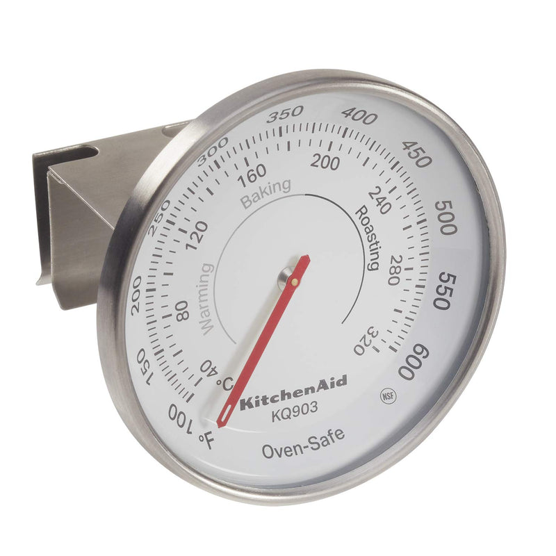 NewNest Australia - KitchenAid 3-in Dial Oven Thermometer, TEMPERATURE RANGE: 100F to 600F, Black 