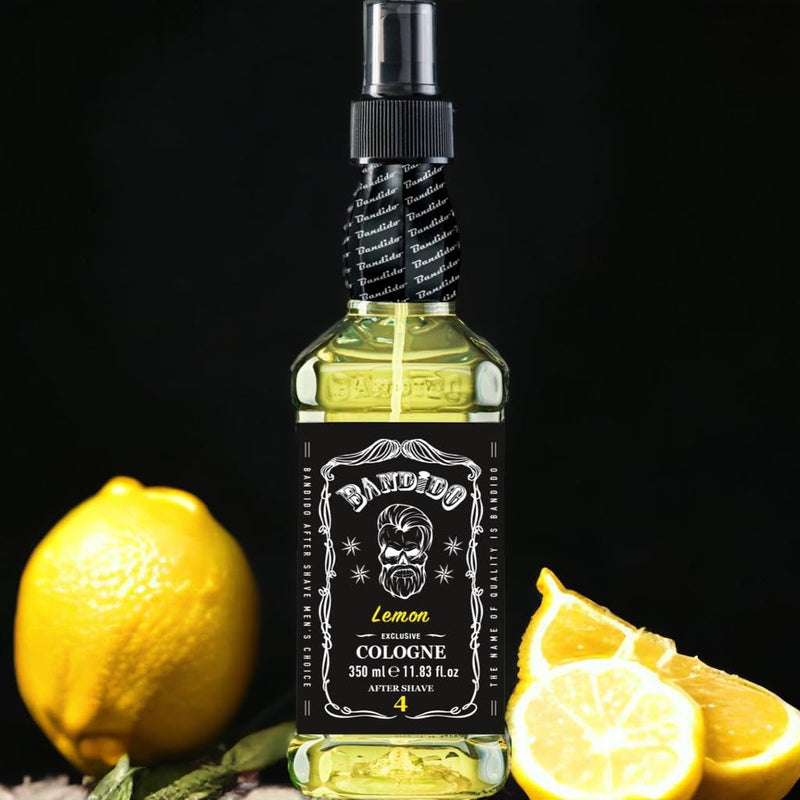 Bandido Aftershave Men's Lemon 350ml Scented Water Aftershave for Men Refreshes Cools Long-lasting Fragrance Prevents Razor Burn Kolonya Care After Shave (Lemon, 350ml) 350 ml (Pack of 1) - NewNest Australia