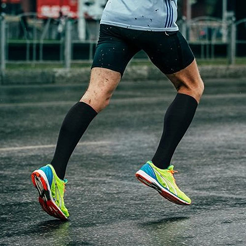 Compression Socks for Women and Men, 7 Pairs Medical Compression Stockings 15-20 mmHg Support Socks for Athletic, Varicose Veins, Running, Cycling, Hiking, Flight, Travel, Nursing, Pregnancy Black S-M - NewNest Australia
